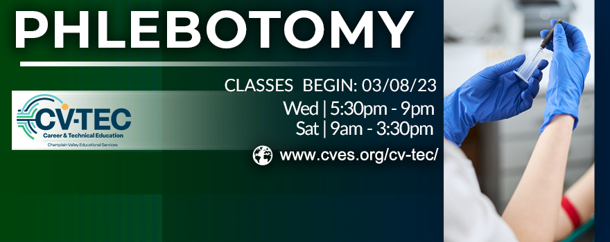 Banner for the Phlebotomy Course