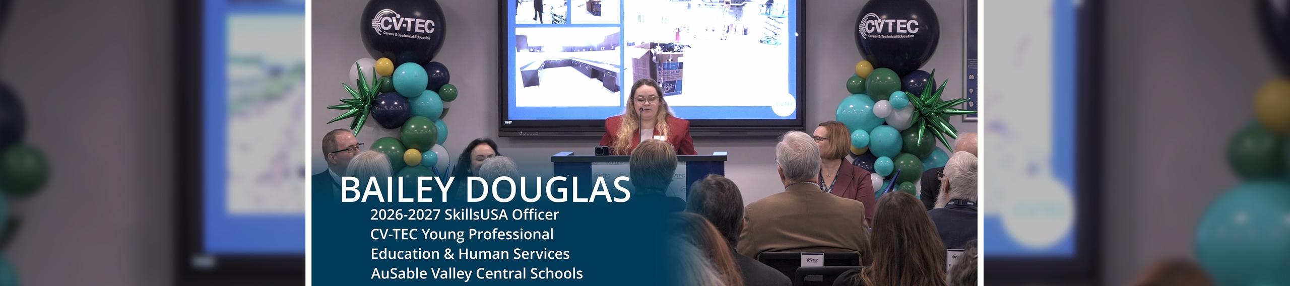 Photo of Bailey Douglas, 2026 - 2027 SkillsUSA Officer, CV-TEC Young Professional, Education and Human Services, AuSable Valley Central Schools